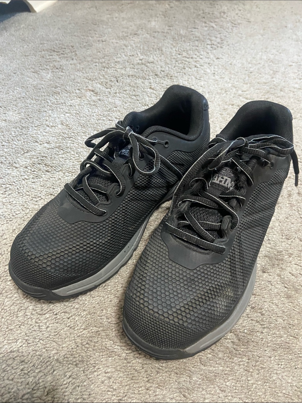 Brahma Men's Kamden Gray Lace Up Work Shoes Steel Toe  Size  7